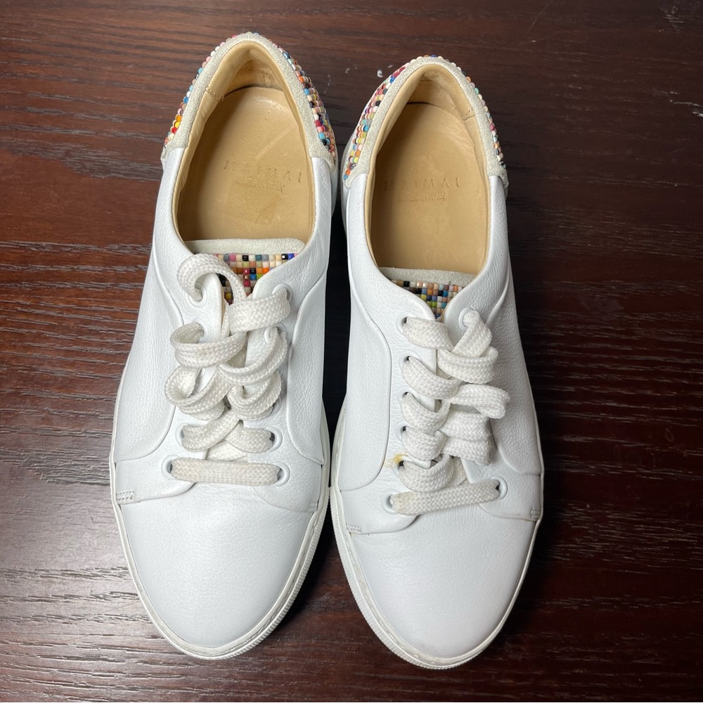 MAIMAI White Leather Sneakers SZ 36/5.5